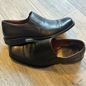 Johnston & Murphy Men's Dress Loafers Shoes Size 10.5 Leather Black